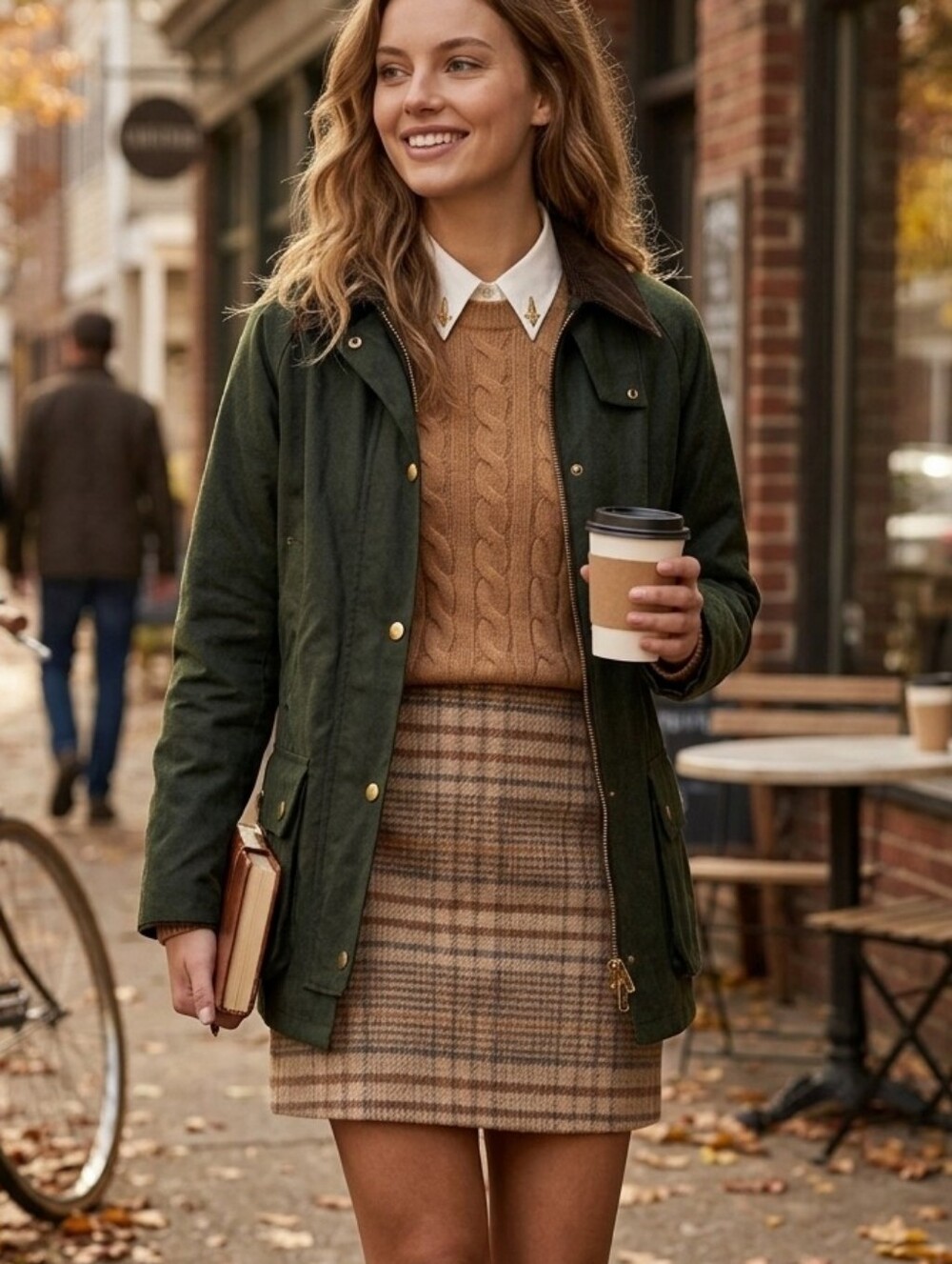 Joie Dark Academia Plaid Tweed Mini Skirt Office Siren Light Academia Fall Prep